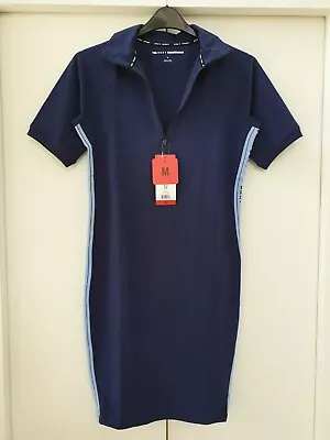 £15.50 • Buy NWT - DKNY Sport Dress - Navy Cotton/Elastane - Half Zip - M (UK12 Approx)