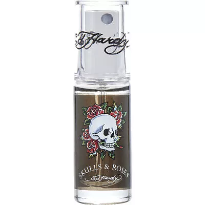 ED HARDY SKULLS & ROSES By Christian Audigier (MEN) - EDT SPRAY 0.25 OZ MINI (U • $24.45