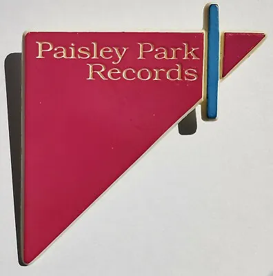 £59.95 • Buy PRINCE Paisley Park Records 1988 Official PROMO ONLY Logo Shaped Pin BADGE Mint-
