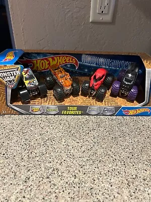 Hot Wheels Monster Jam Tour Favorites  3  2015 New Factory Sealed Rare Combo Set • $30