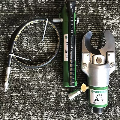 £343.73 • Buy Greenlee 750 751-m2 Hydraulic Cable Cutter W/ 746 Ram - 767 Hydraulic Hand Pump