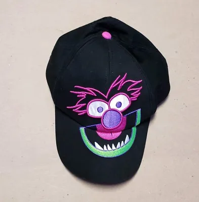 The Muppets Animal Baseball Cap Hat Pink Black Snapback Embroidered • $24.99