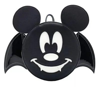 New Disney Loungefly Exclusive “MICKEY BAT” Convertible Mini Halloween Backpack • $135.95