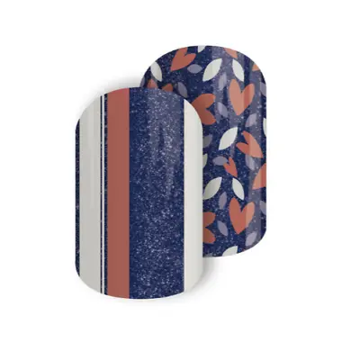 $3.90 • Buy 🦊 Jamberry Nail Art Wraps Half Sheet Staycation Sparkle Mixed Mani Heart