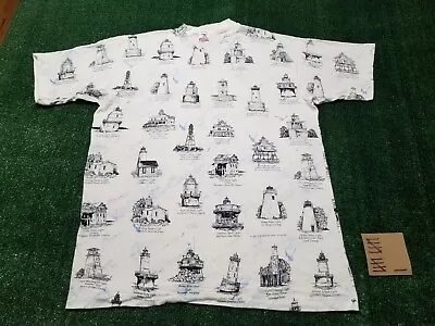 Vintage T Shirt L Large Light House • $25.99