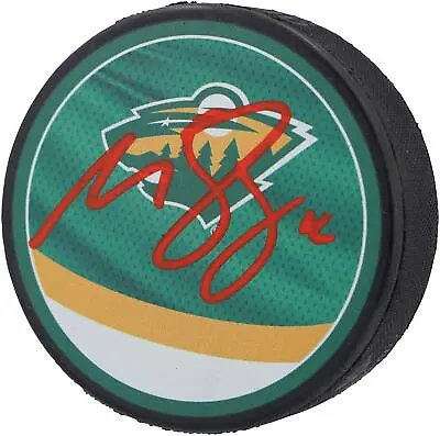 Matt Boldy Minnesota Wild Autographed 2022-23 Reverse Retro Hockey Puck • $59.99