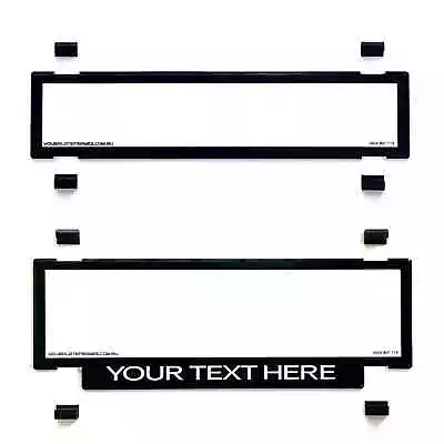 Custom Personalised Number Plate Cover Protector Clear NSW Slimline Combination • $39.90