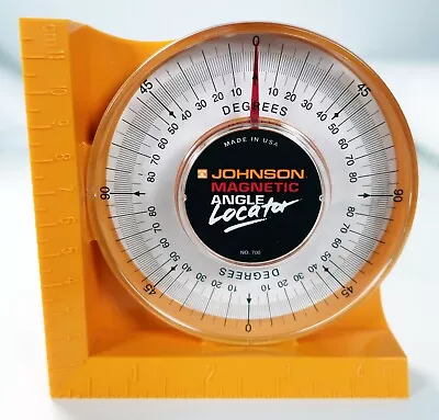 Johnson Level Magnetic Angle Locator  Protractor Model 700 ~ Mint! • $6.95