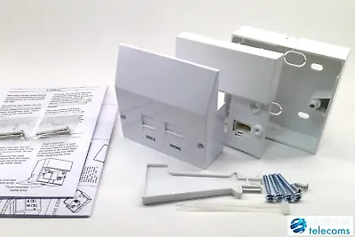 Fibre BT Infinity VDSL2 ADSL Broadband Faceplate Filter Kit NTE5a Master Socket • £17.99