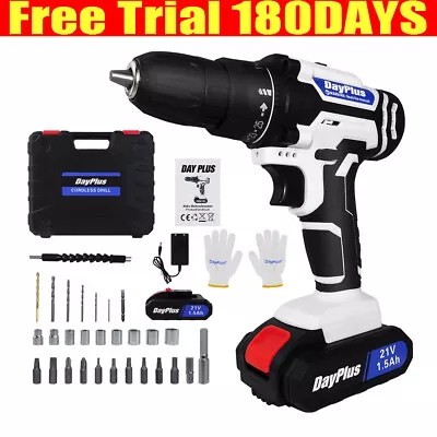 21V Cordless Drill Electric Screwdriver Wireless Power Driver 25+1 High Torque • $42.33