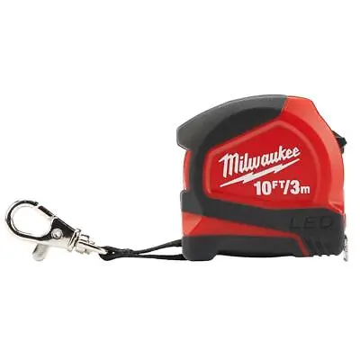 10 Ft. Keychain Tape Measure With LED Light Pocket Tool Magnetic • $14.20