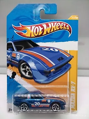 Hot Wheels Mainline Premiere / Mazda RX7 - Blue 20 - Model Car X1 • $29.72