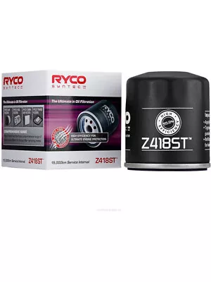 Ryco Syntec Oil Filter Fits Ford Fiesta 1.6 WT I (Z418ST) • $25.20