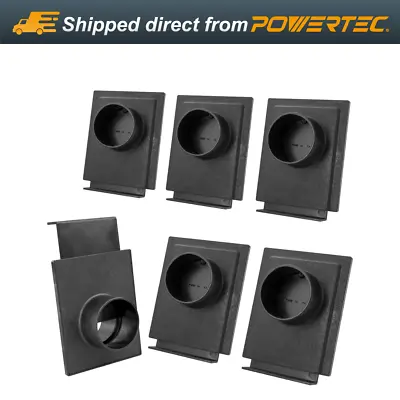 POWERTEC 6 PK 2-1/2 Inch Blast Gate For Dust Collector/Vacuum Fittings 70133-P6 • $38.99