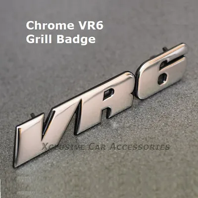 Car Grill Badge Chrome VR6 VW Golf MK3 Emblem Decal Corrado Jetta Passat Vr6c • $23.90