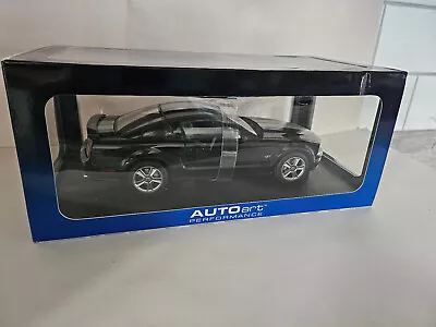 Autoart 2005 Ford Mustang GT Black/Silver Stripe 1;18/Scale Read • $135