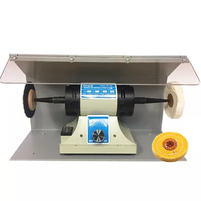 Polishing Powerful Motor Lathe Bench Top Polisher With Splash Guard Cover • $138