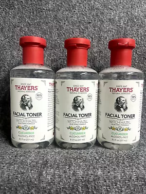 NEW (3-PACK) Thayers Facial Toner Witch Hazel Cucumber Aloe Vera Alcohol-Free • $18.99