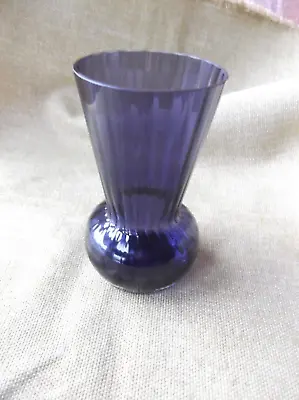 Dartington Purple Glass Funnel Vase • £10