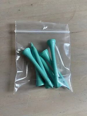 RARE Vintage Teal Turquoise Wooden BUICK Golf Tees X 6 • $24.99