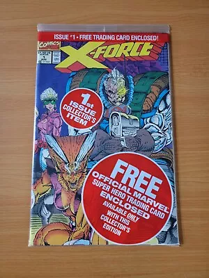 X-Force #1 SEALED POLYBAG /w Card ~ NEAR MINT NM ~ 1991 Marvel Comics • $4.99