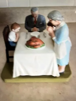 Rare Norman Rockwell “ Giving Thanks” Figurine • $10