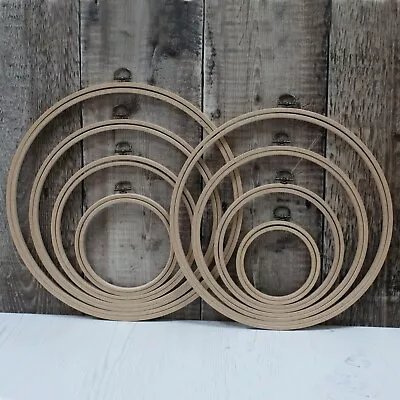 Nurge Embroidery Cross Stitch Hanging Display Hoop Ring In Smooth Beech Wood • £4.95