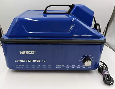 Nesco Blue Vintage 12 Qt Non-Stick Turbo Convection Roaster Roast Air Oven • $68