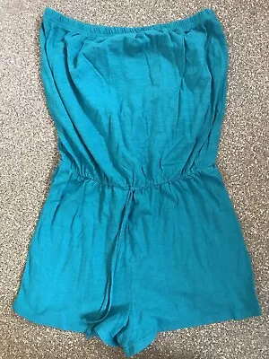 £0.99 • Buy Papaya Size S Size 8-10 All In One Corset Top Shorts Teal Blue Jumpsuit Playsuit