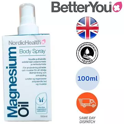 BetterYou Natural Magnesium Chloride Oil Body Spray For Muscle Joint - 100ml • £6.55