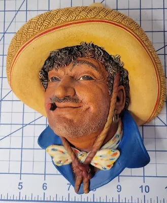 $40 • Buy Vintage Chalkware Head Bossons Congleton England “Pancho” TU Nice Condition! R1