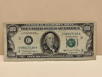 Series 1990 ~ US One Hundred Dollar Bill $100 ~ Philadelphia ~ C 48617136 A • $134.66