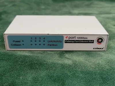 Edimax  4 -Port 100Mbps Palmtop Fast Ethernet Hub. No Power Cord • $5
