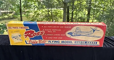 Rare Ross Super Sabre Flying Balsa Model FW 755  Kit MINT/Box 1955 • $55