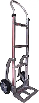 Magline HMK111AAA5 Aluminum Hand Truck U Loop Handle Straight Back Frame 8  B • $289.99