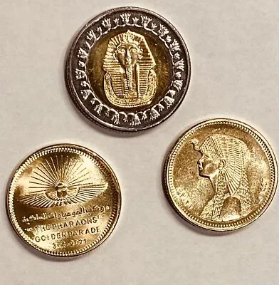 5 Sets/ Egyptian Pound Coin Collection/ ROYAL SET- Mummies Parade+2 Royal Coins • £14.50