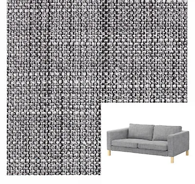 ** New IKEA KARLSTAD 2-Seater Sofa Cover Set In ISUNDA GREY 701.911.00 • £369