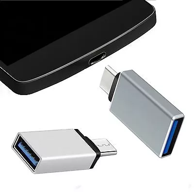 For Samsung Galaxy M32 5G OTG Adapter USB 3.1 Type C Plug To USB 3.0 Silver • $19.07