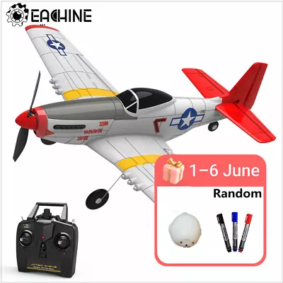 Eachine Mini P-51D 761-5 EPP 400mm Wingspan 2.4G 6-Axis Gyro RC Airplane -RTF • $119.99