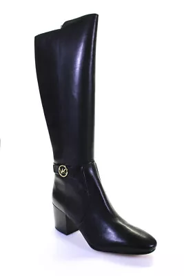 Michael Michael Kors Womens Knee High Carmen Boots Black Leather Size 11M • $109