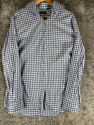 BOSS Hugo Boss Shirt Mens Jaron Slim Fit Size 44 17.5 • $17.50