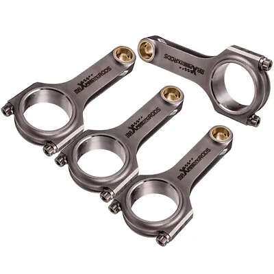 New Forged H-Beam Connecting Rods ARP2000 Bolts For Honda Accord F22 2.2L 90-97 • $366.45