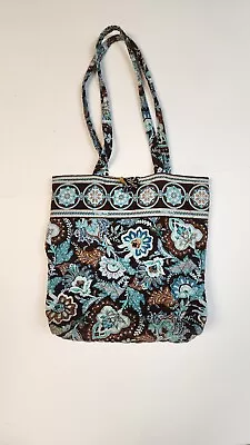 Vera Bradley Java Blue Shoulder Tote Purse Toggle Closure Retired • $24