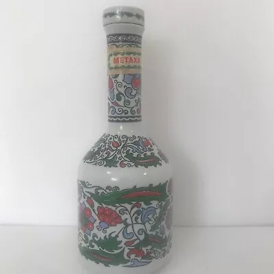 Metaxa Grand Olympian Reserve Empty Bottle .7L Porcelain Hand Painted With Cork • $19.99