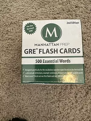 Manhattan Prep GRE: 500 Math Flash Cards (Manhattan Prep GRE Strategy Guide) NEW • $12.99