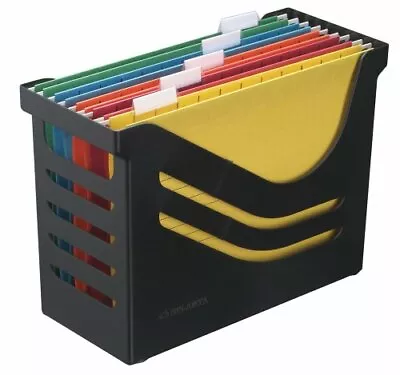 £17.83 • Buy File Box Home Office Desk File Organiser A4 Paper Filling Storage Box Folder