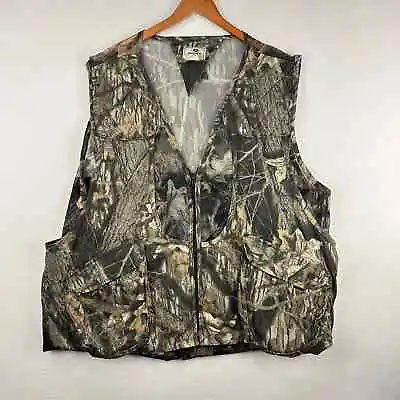 Mossy Oak Hunting Vest Mens 2XL Camouflage Shooting Turkey Ducks Deer Tactical • $22.92