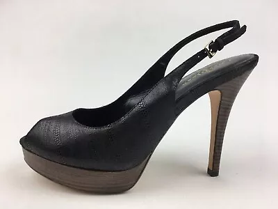 Cole Haan Mariela Air Ot Sling Platform Heels Women's Size 10.5B Black 2262 • $75