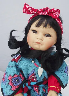 VAL SHELTON 16in DREAM DANCER NATIVE AMERICAN INDIAN GIRL DOLL WORLD GALLERY NEW • $69.98