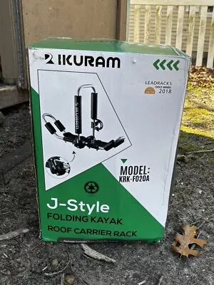 IKURAM J-Style Folding Kayak Roof Carrier Rack Pair KRK-F020A • $51